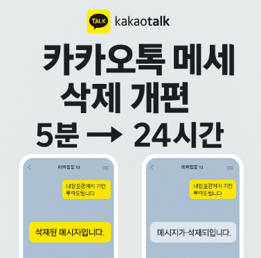 카카오톡 메시지 삭제
