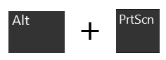 Alt + Print Screen