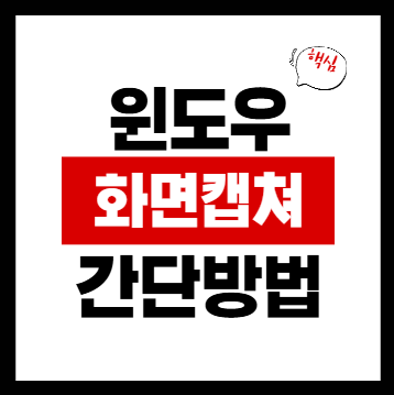 화면 캡쳐 단축키