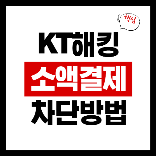 KT 소액결제 차단